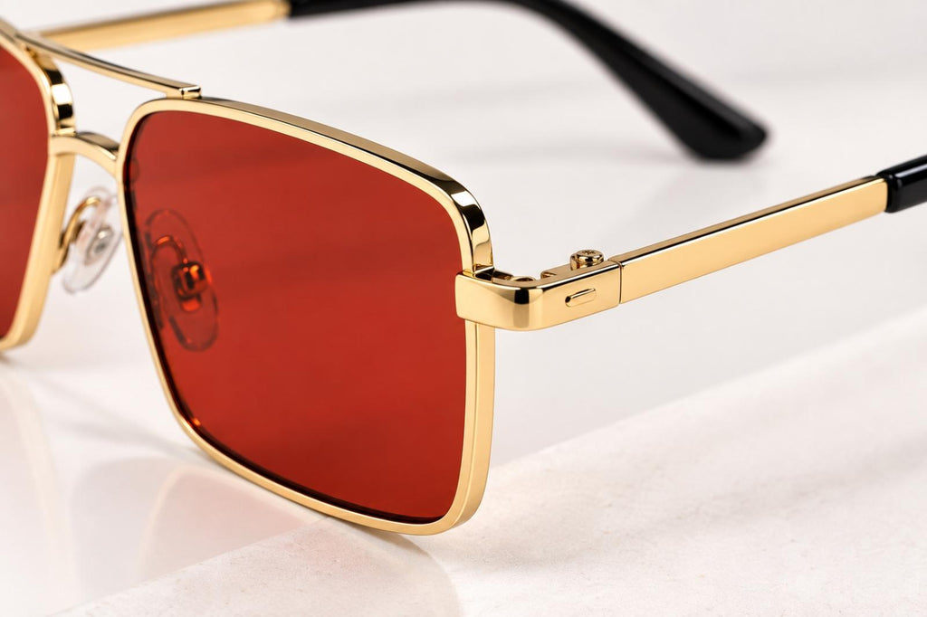 Lunettes de soleil Charly rouge - Santa Mode - vue 4