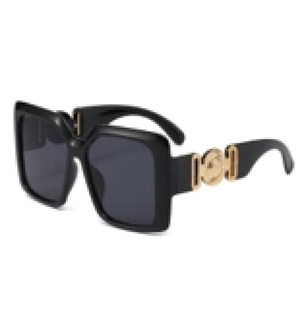 Lunettes de soleil Gold Medallion noires - Santa Mode