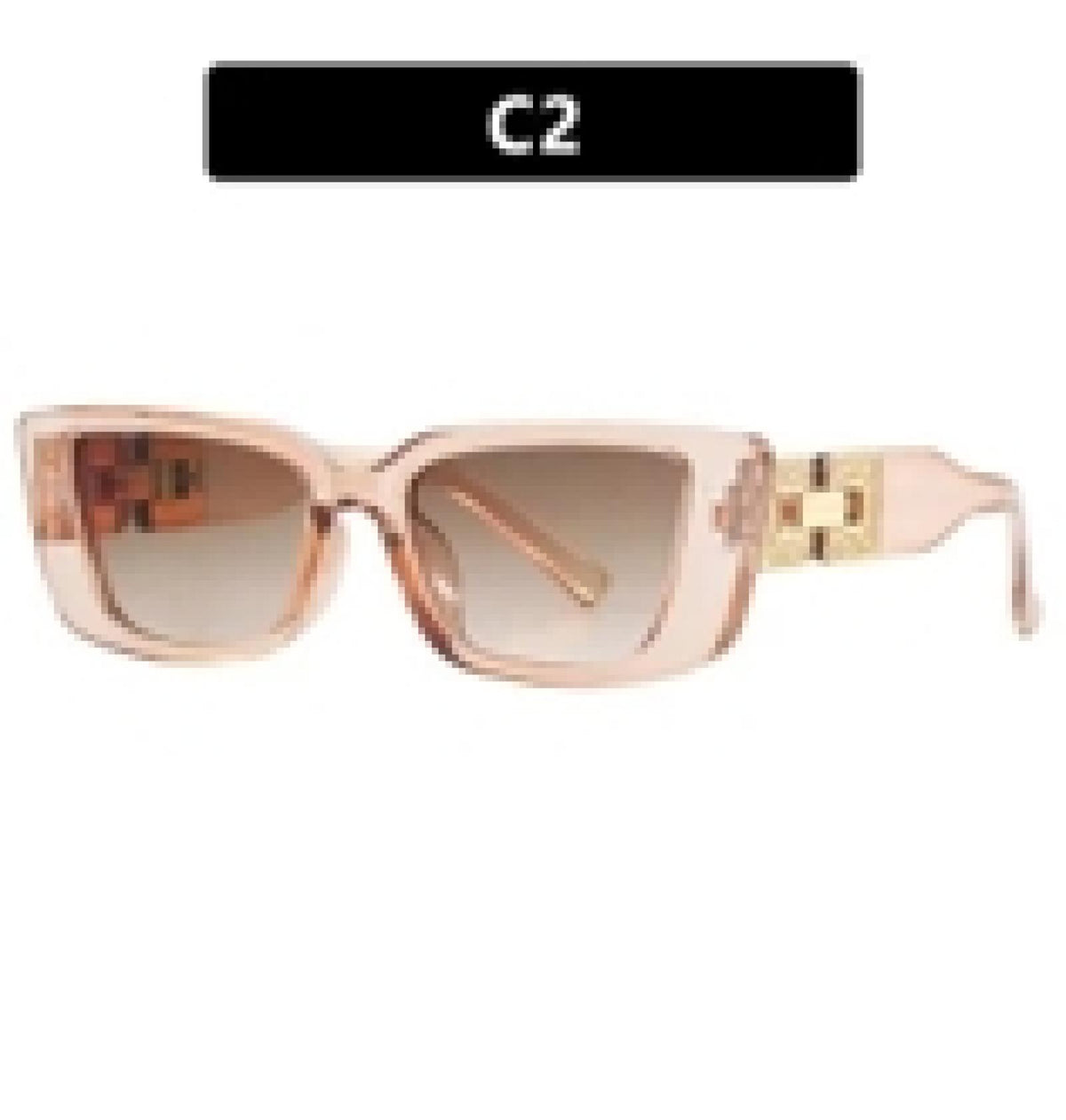 Lunettes de soleil Golden Signature rosé - Santa Mode - vue 2