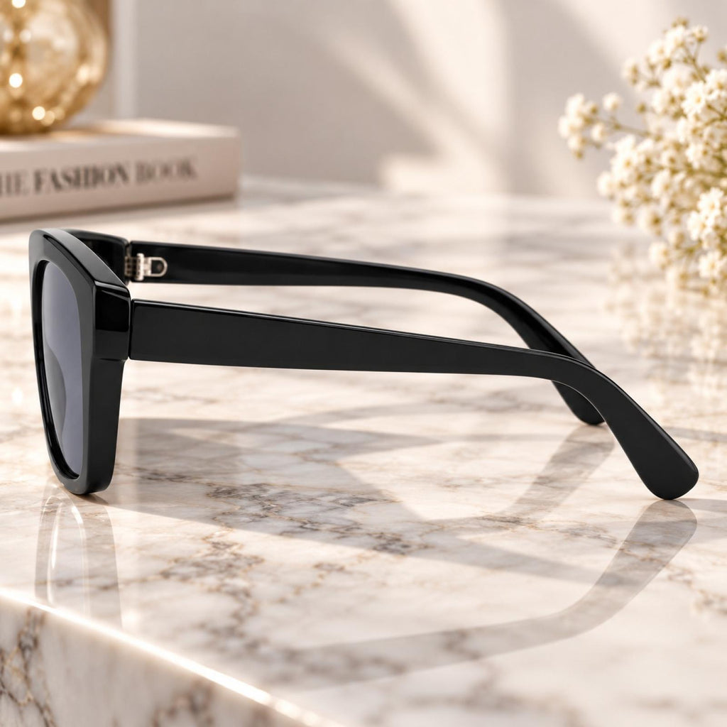 Lunettes de soleil Iconic noires - Santa Mode - vue 3