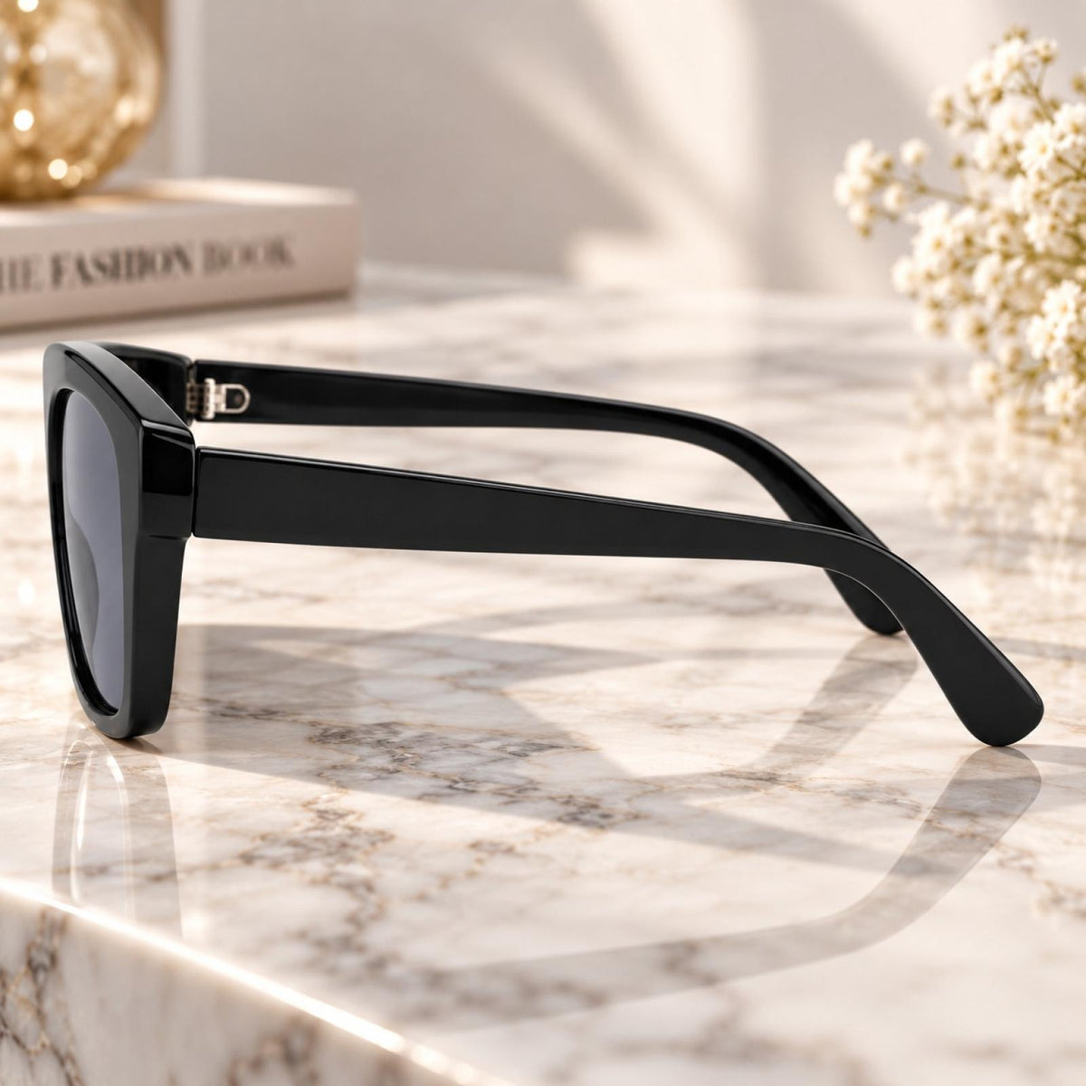 Lunettes de soleil Iconic noires - Santa Mode - vue 3