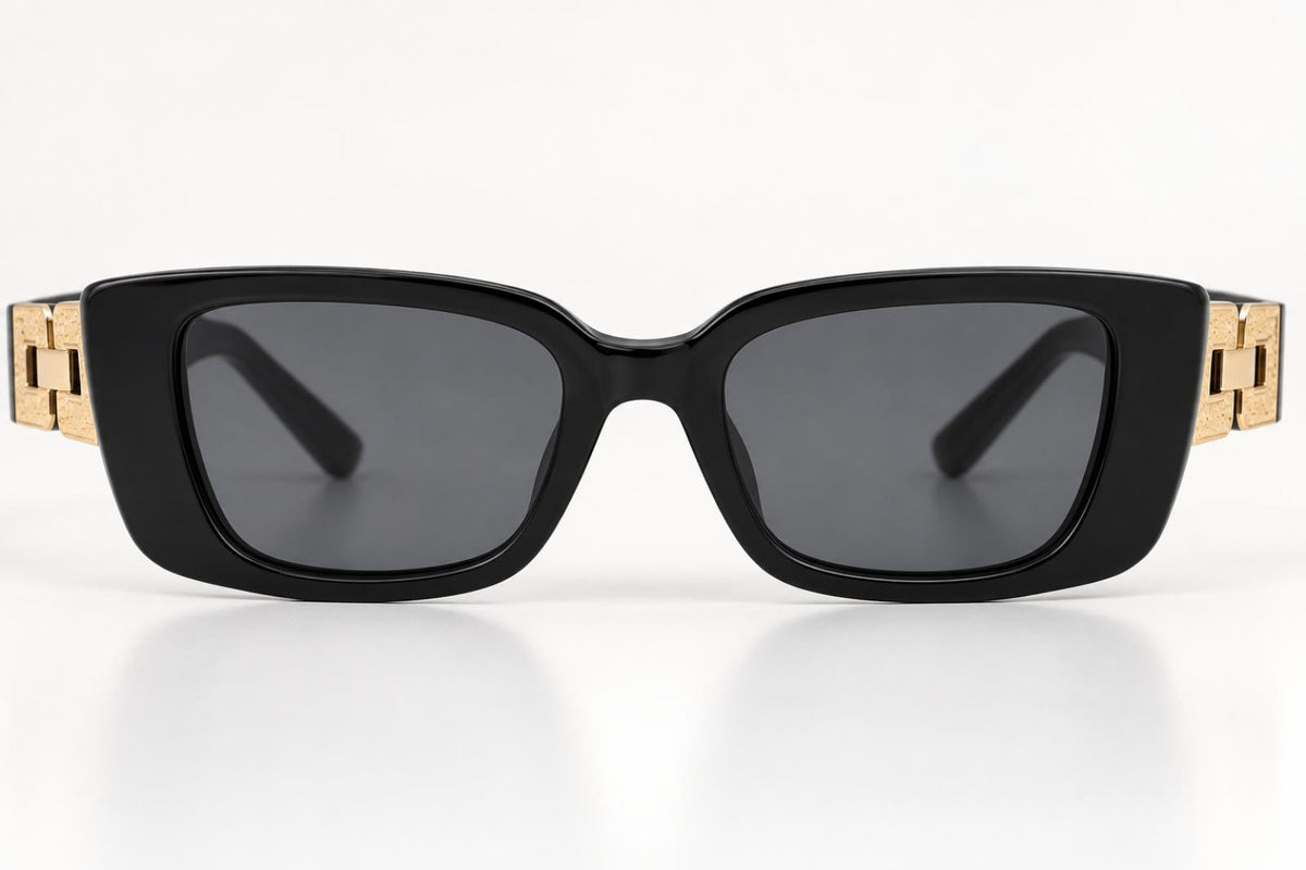 Lunettes de soleil Signature Noires Modèle Venise - vue 4