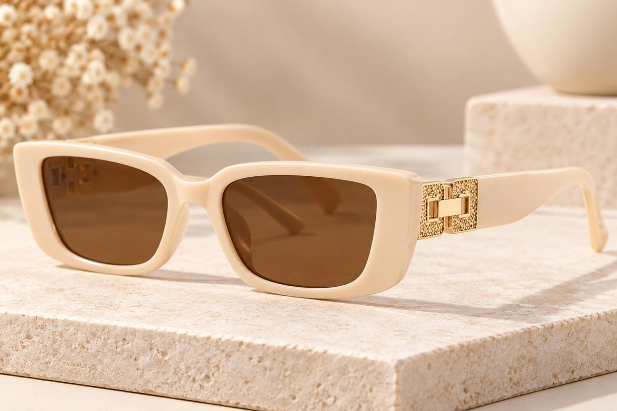 Lunettes Golden Signature beige - Santa Mode