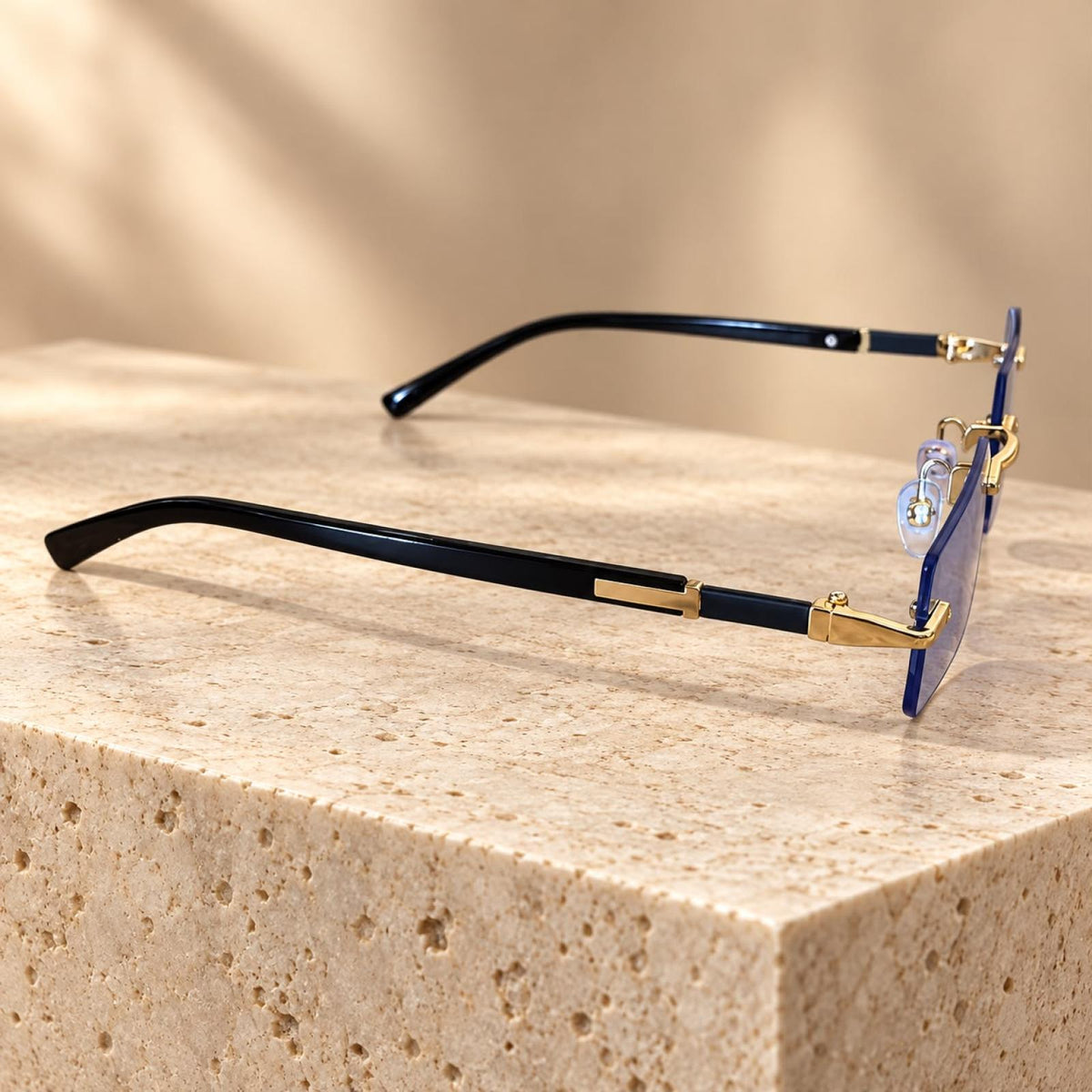 Lunettes Rimless Épure bleues - Santa Mode - vue 4