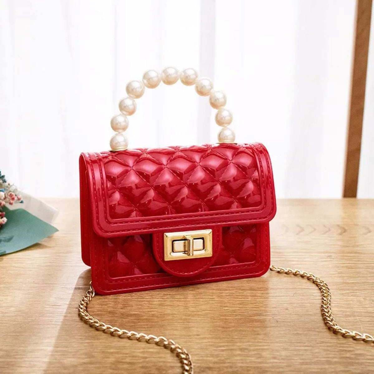Mini sac Perla rouge