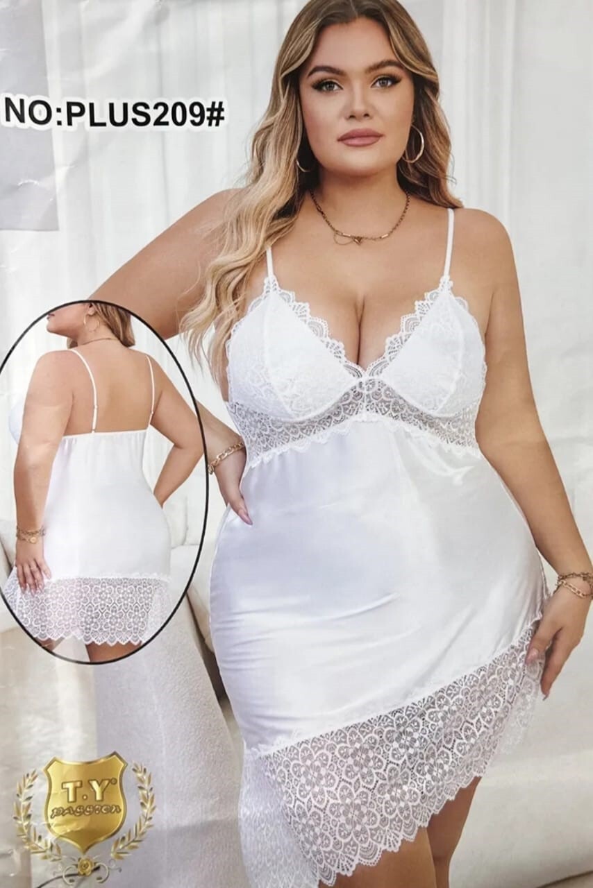 Nuisette en dentelle TUCurvy Caresse taille unique
