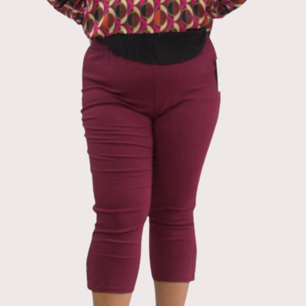 Pantacourt femme grandes tailles jersey extensible Modèle Melbourne