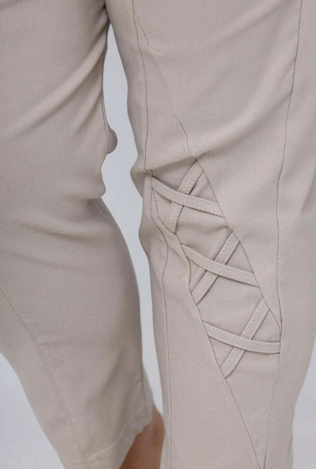 Pantacourt femme grandes tailles taille haute Modèle Mons - vue 4