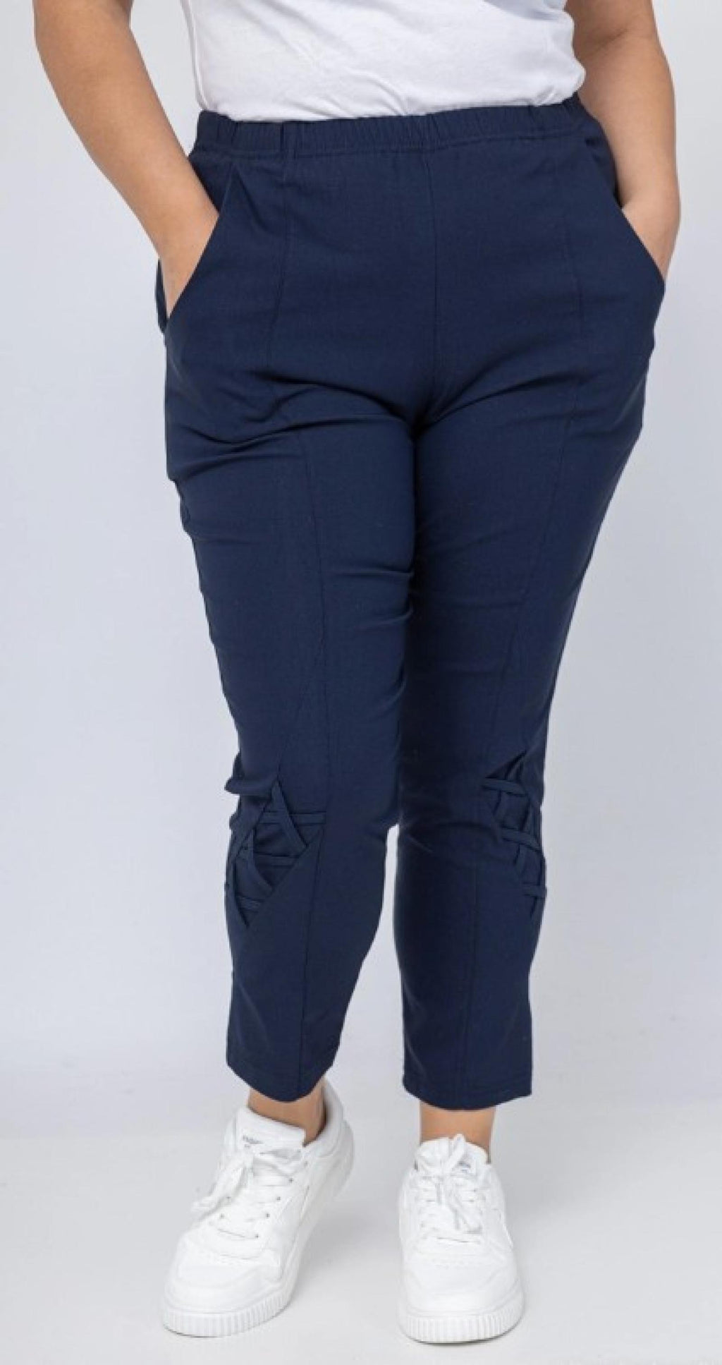 Pantacourt femme grandes tailles taille haute Modèle Mons