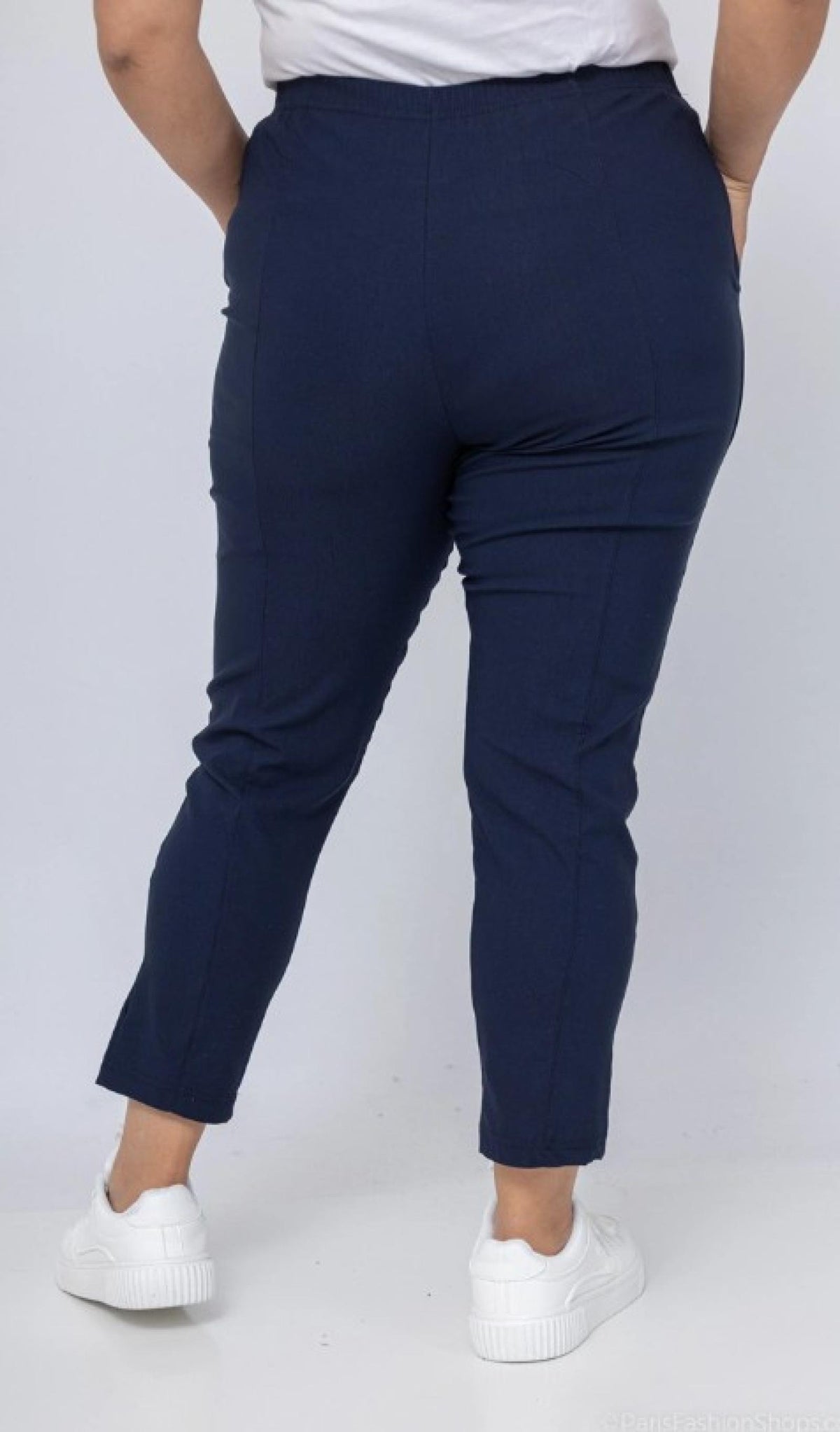 Pantacourt femme grandes tailles taille haute Modèle Mons - vue 4