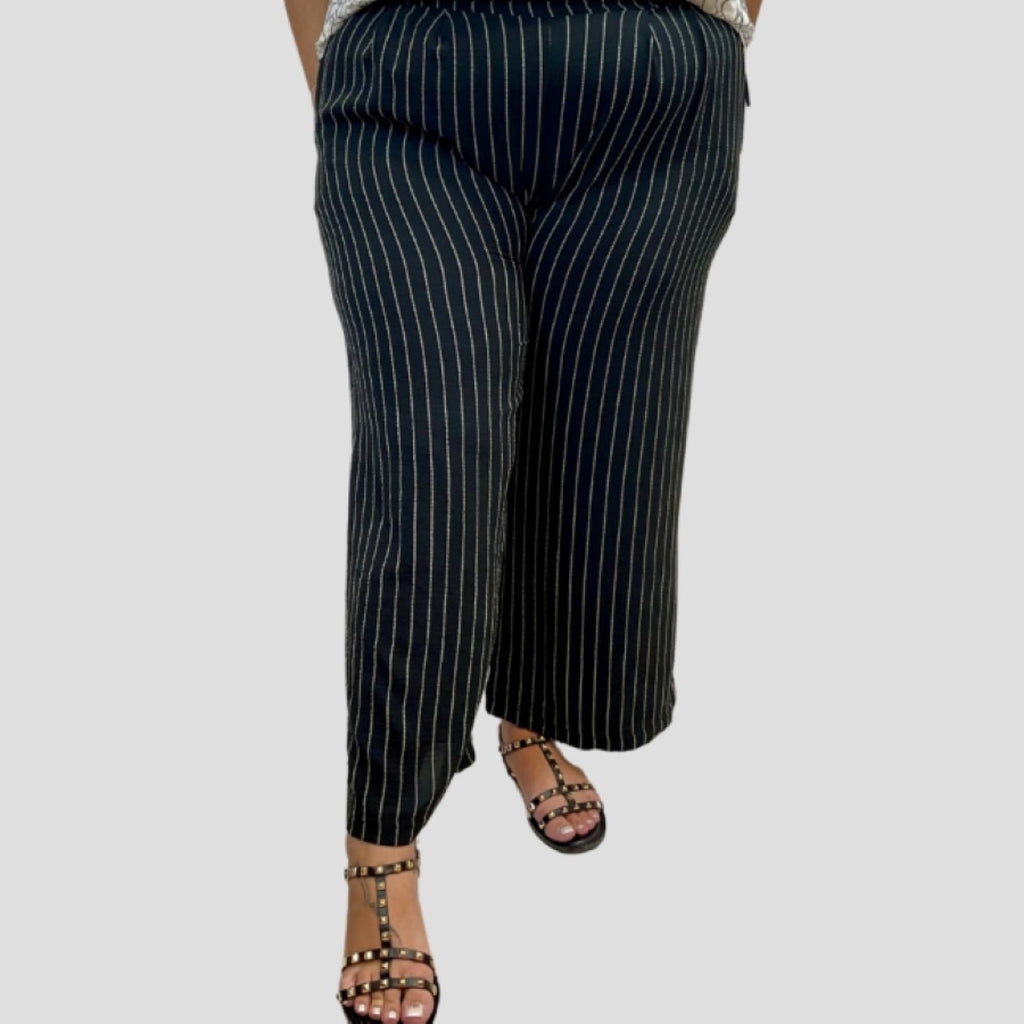 Pantalon Améliane à Rayures Tailles 46/48 à 58/60 - vue 2