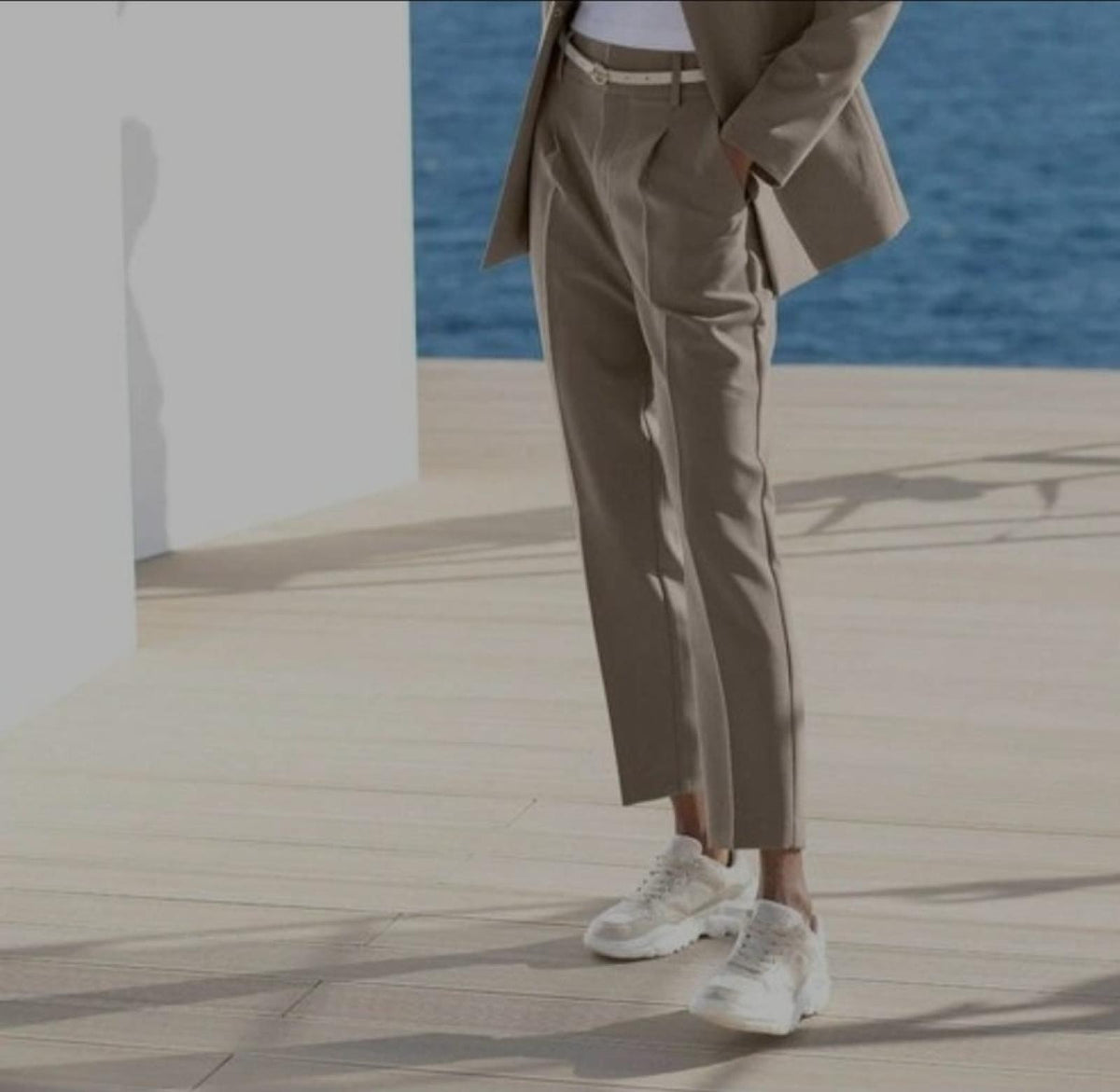 Pantalon droit kaki Modèle Solina - vue 2