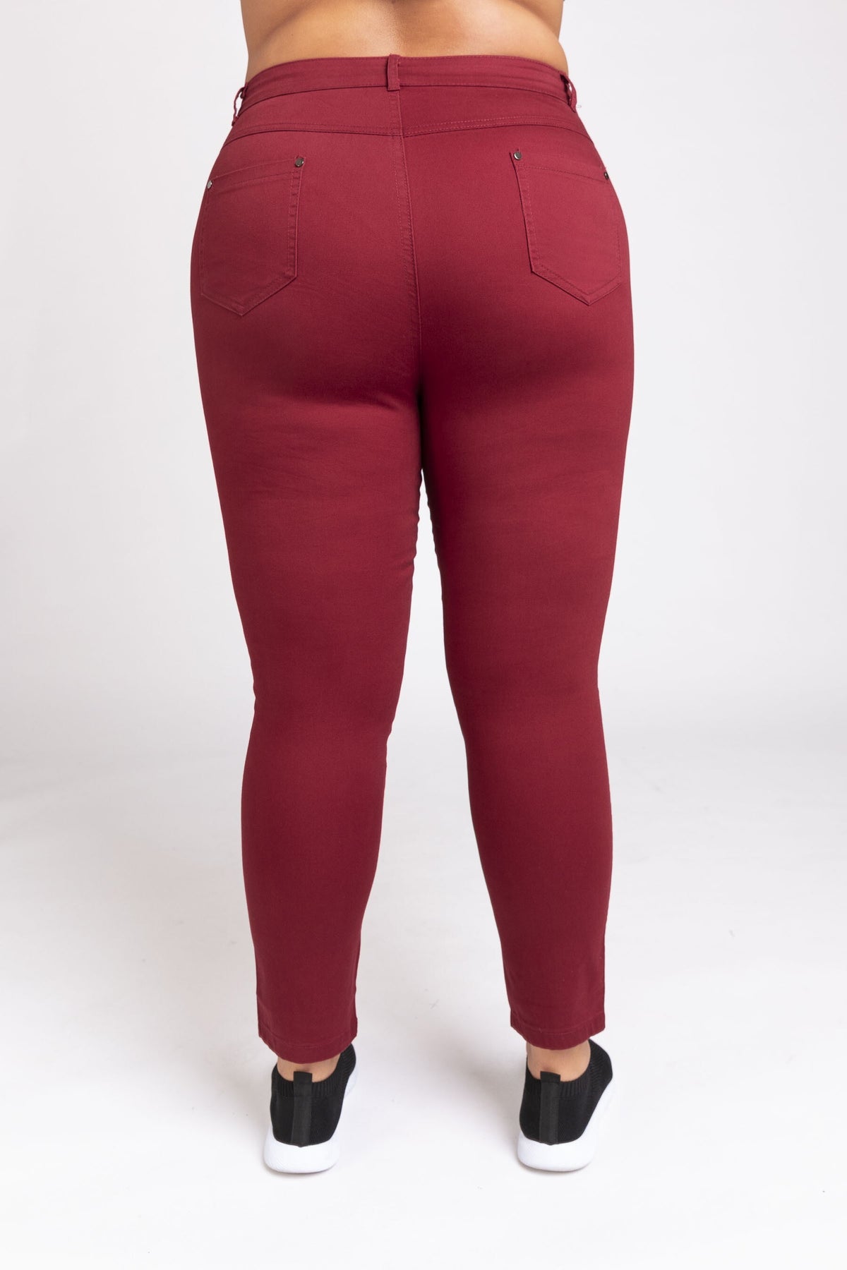 Pantalon femme grandes tailles coton extensible Modèle Florence - vue 3