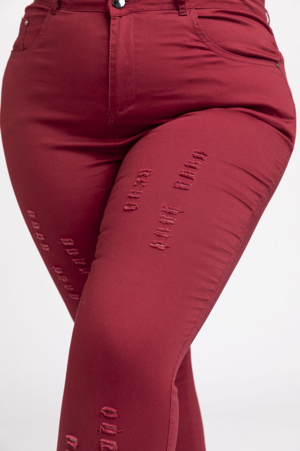 Pantalon femme grandes tailles coton extensible Modèle Florence - vue 4