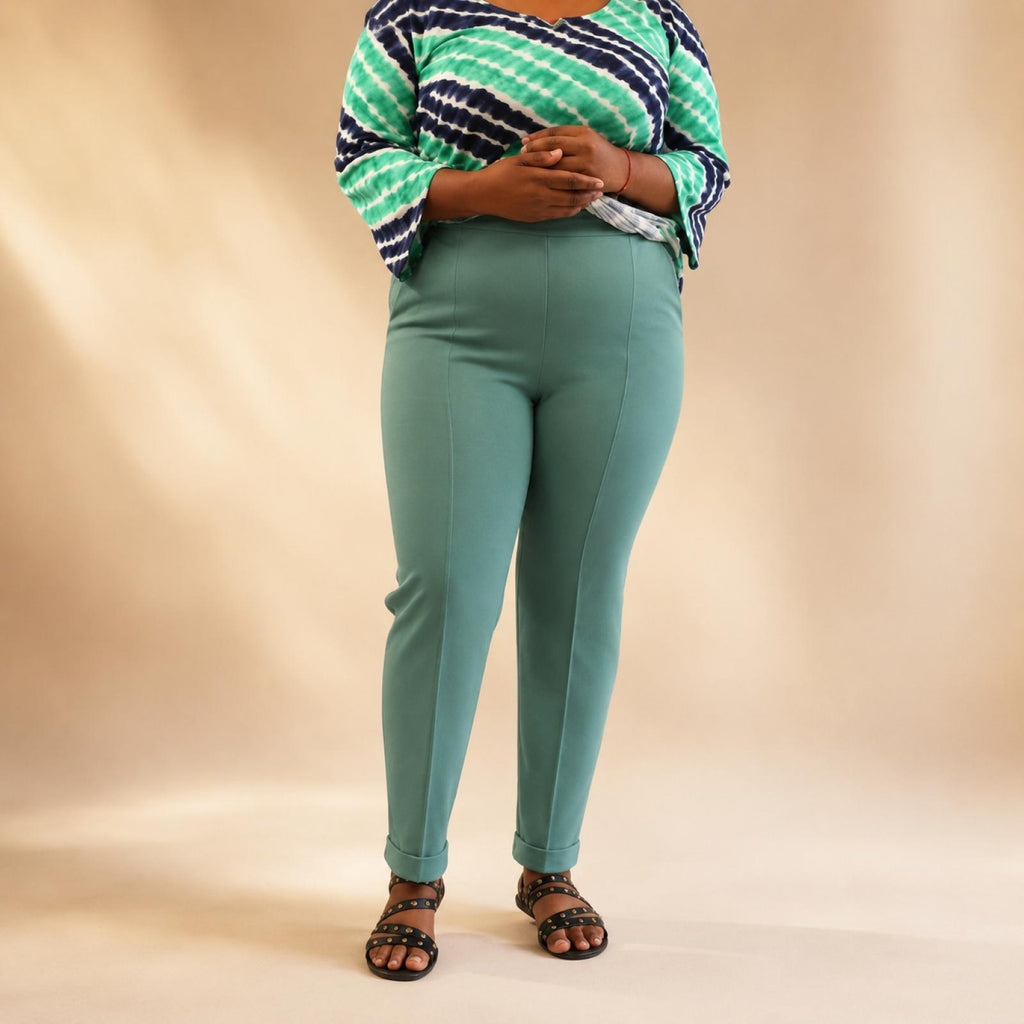 Pantalon femme grandes tailles taille élastique Modèle Tinto