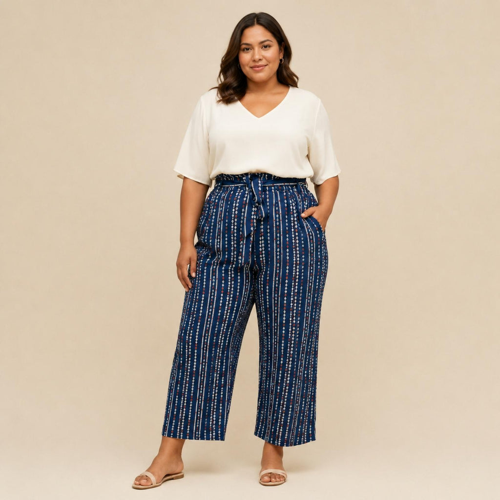 Pantalon NAOKO Bleu Du 44 au 60