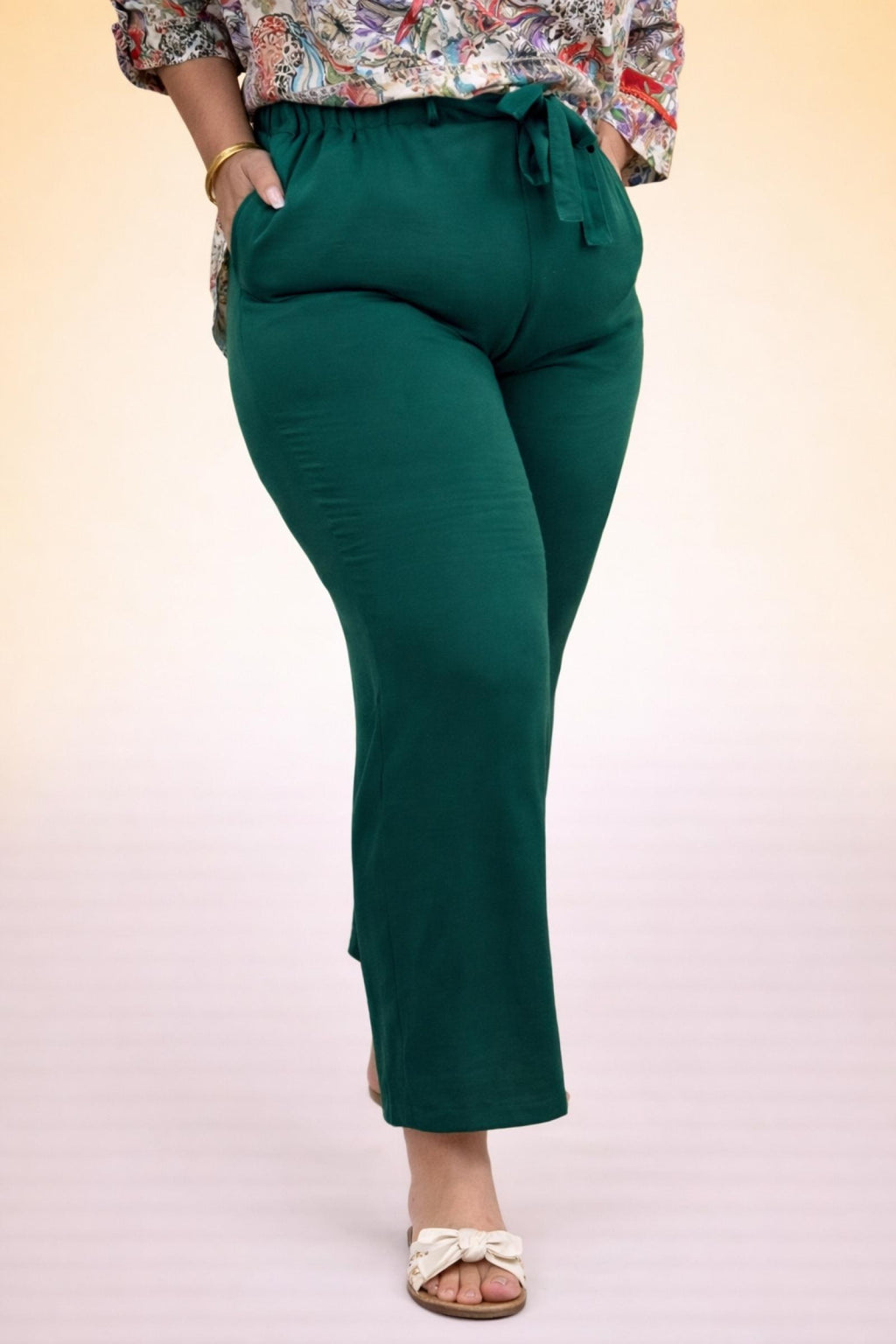 Pantalon Relax Vert du 46 au 56 - vue 3