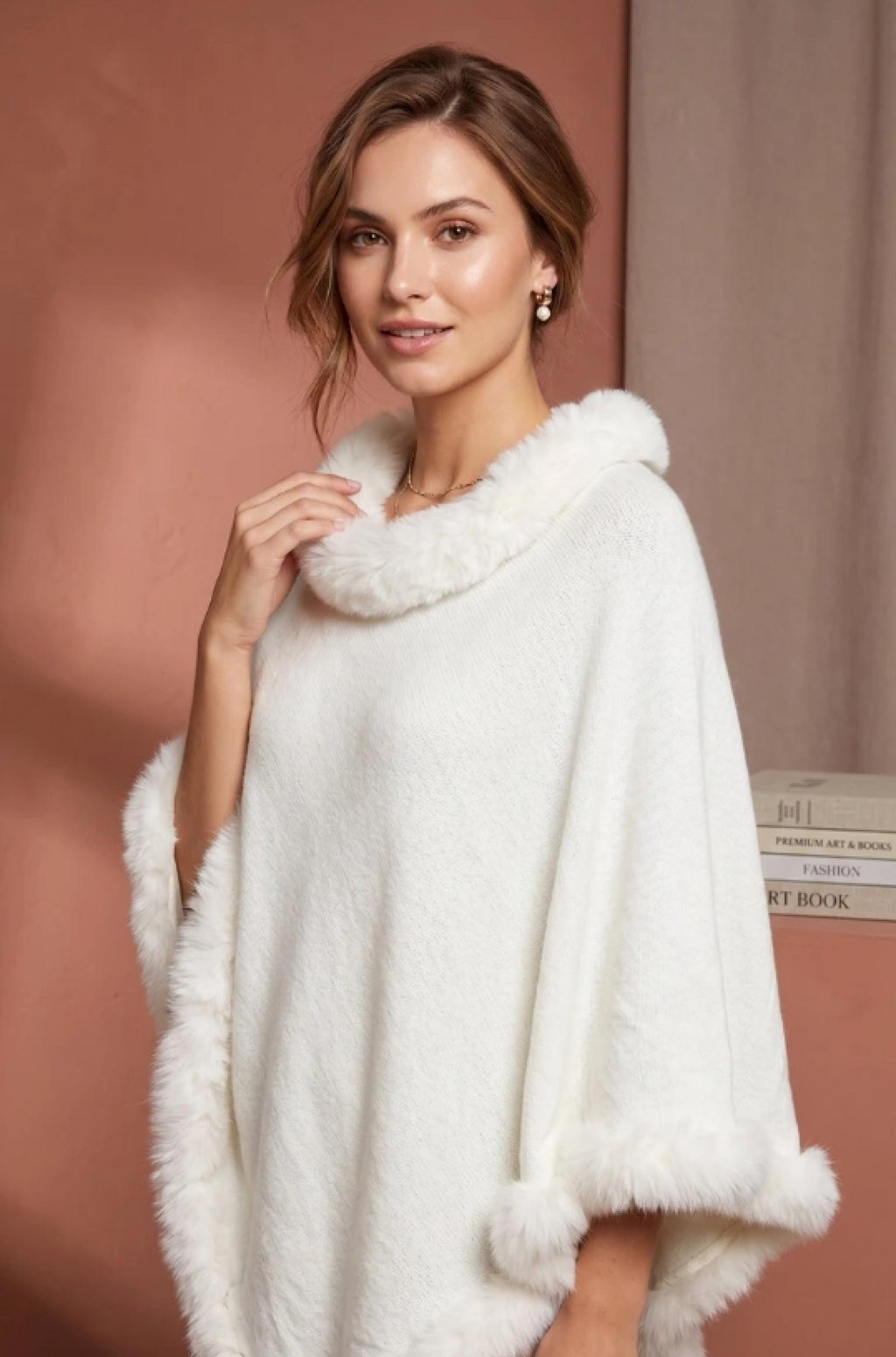 Poncho Basma Taille Unique blanc - vue 2