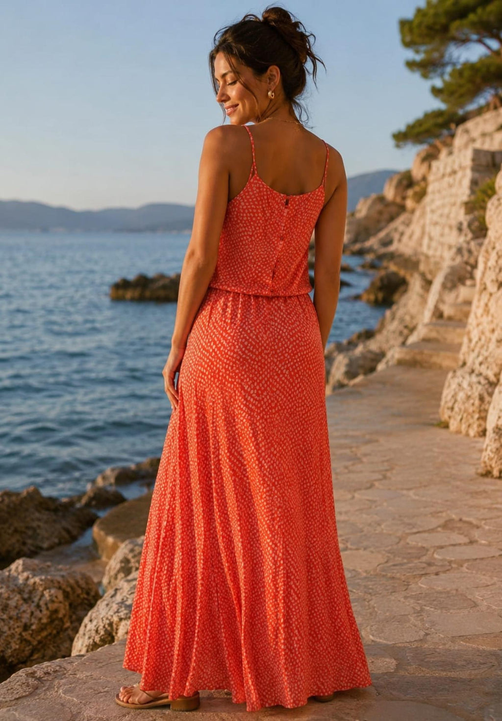 Robe à pois Modèle Oriana - vue 2