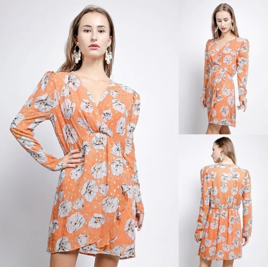 Robe Aleyna du 36 au 42 orange - Santa Mode