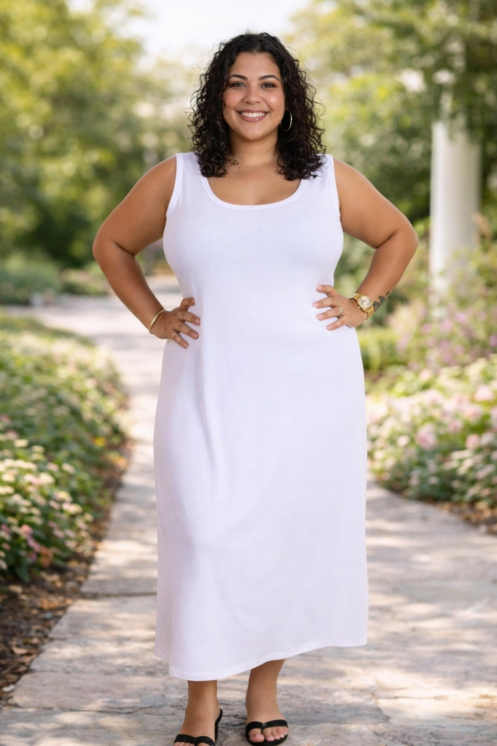 Robe Amelia du 46 au 60 blanc