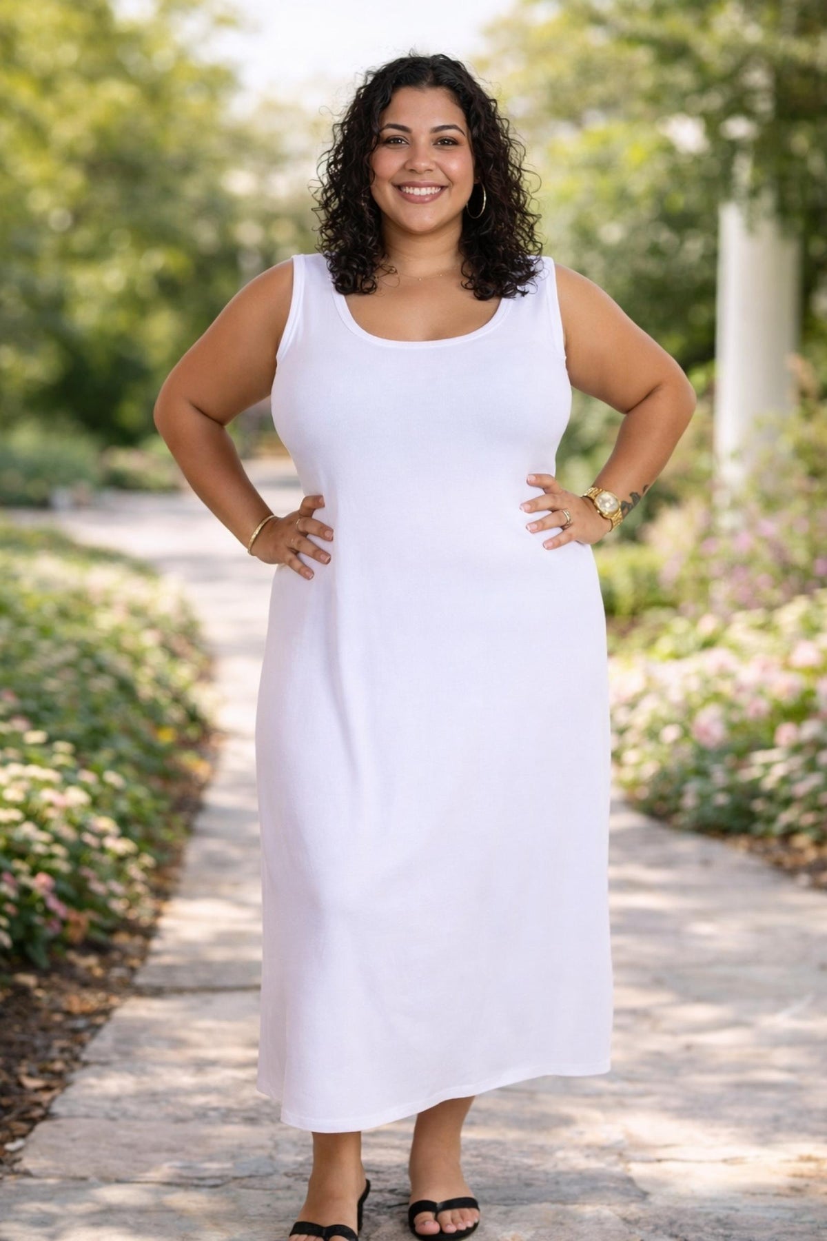 Robe Amelia du 46 au 60 blanc