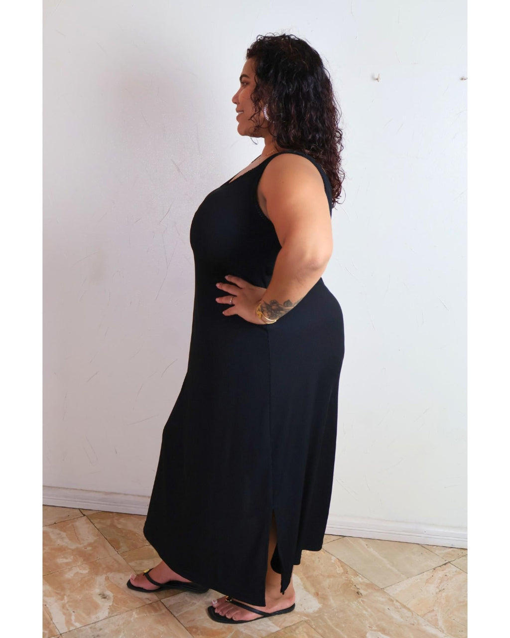 Robe Amelia du 46 au 60 noir - vue 2