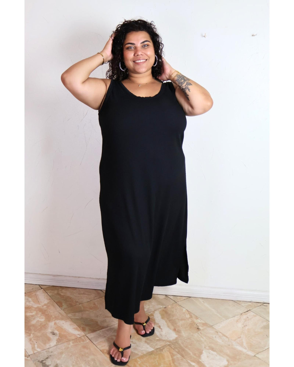 Robe Amelia du 46 au 60 noir - vue 4