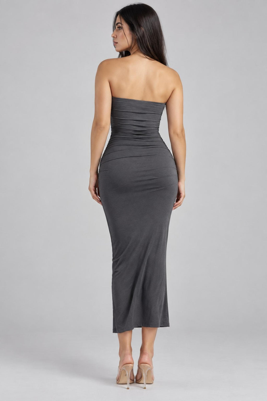 Robe bustier modèle Isadora grise - Santa Mode - vue 3