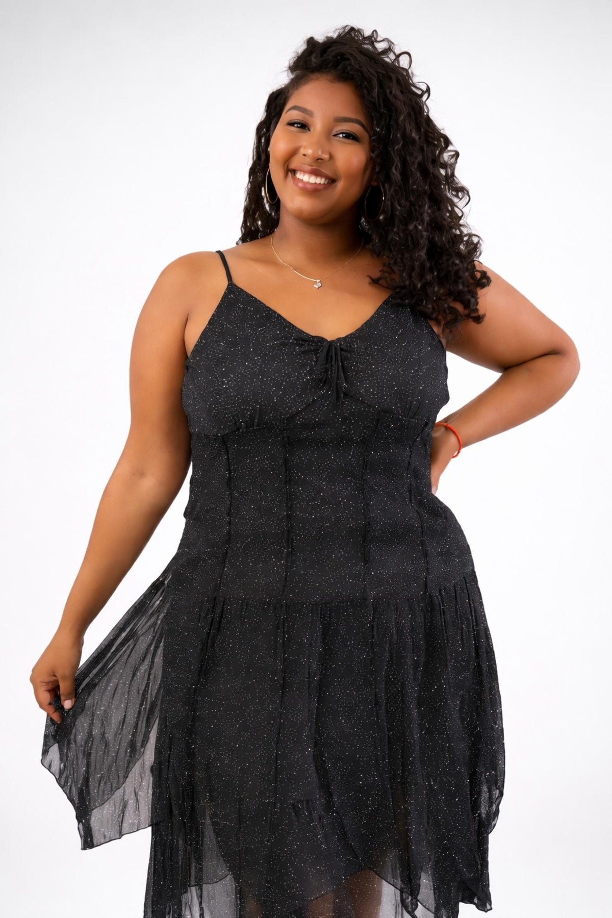 Robe casual à pois Modèle Cristina - Santa Mode