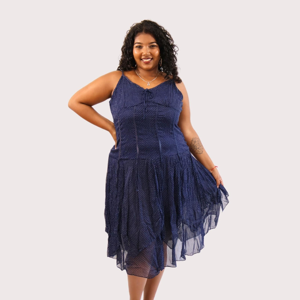 Robe casual à pois Modèle Cristina - Santa Mode - vue 5