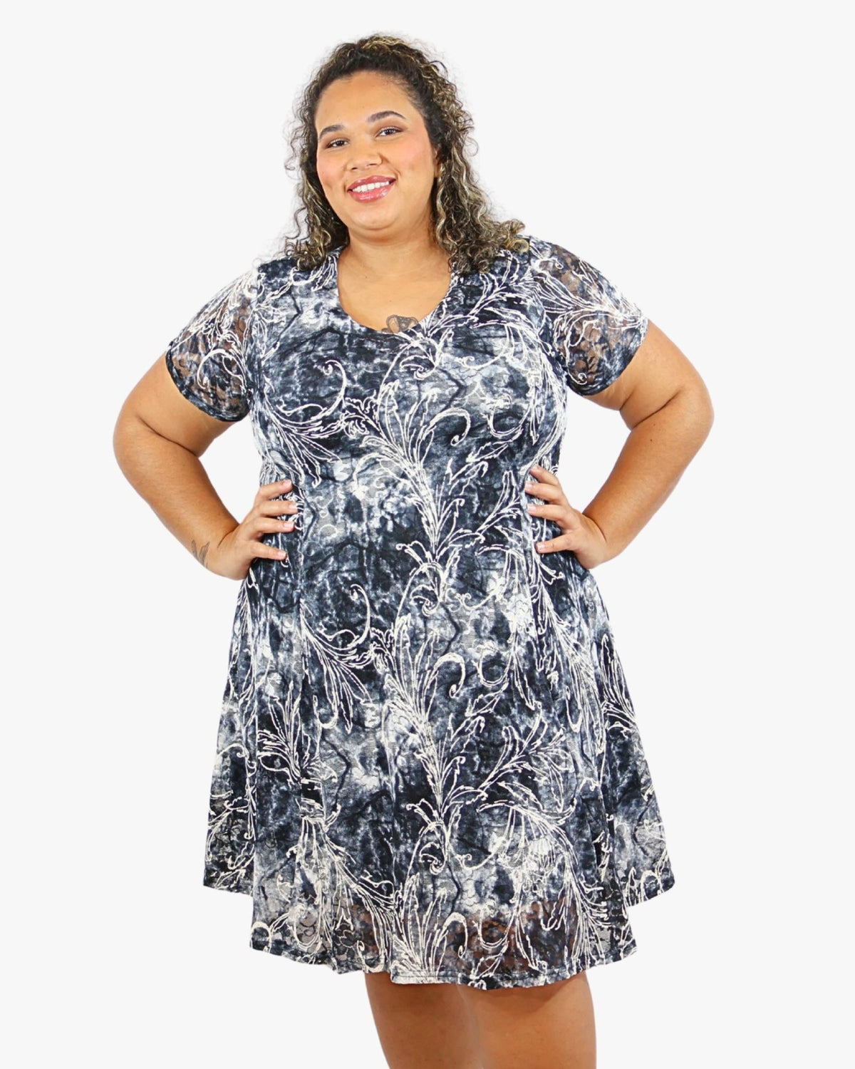 robe casual Tracy taille 46-48 au 54-56 - Santa Mode