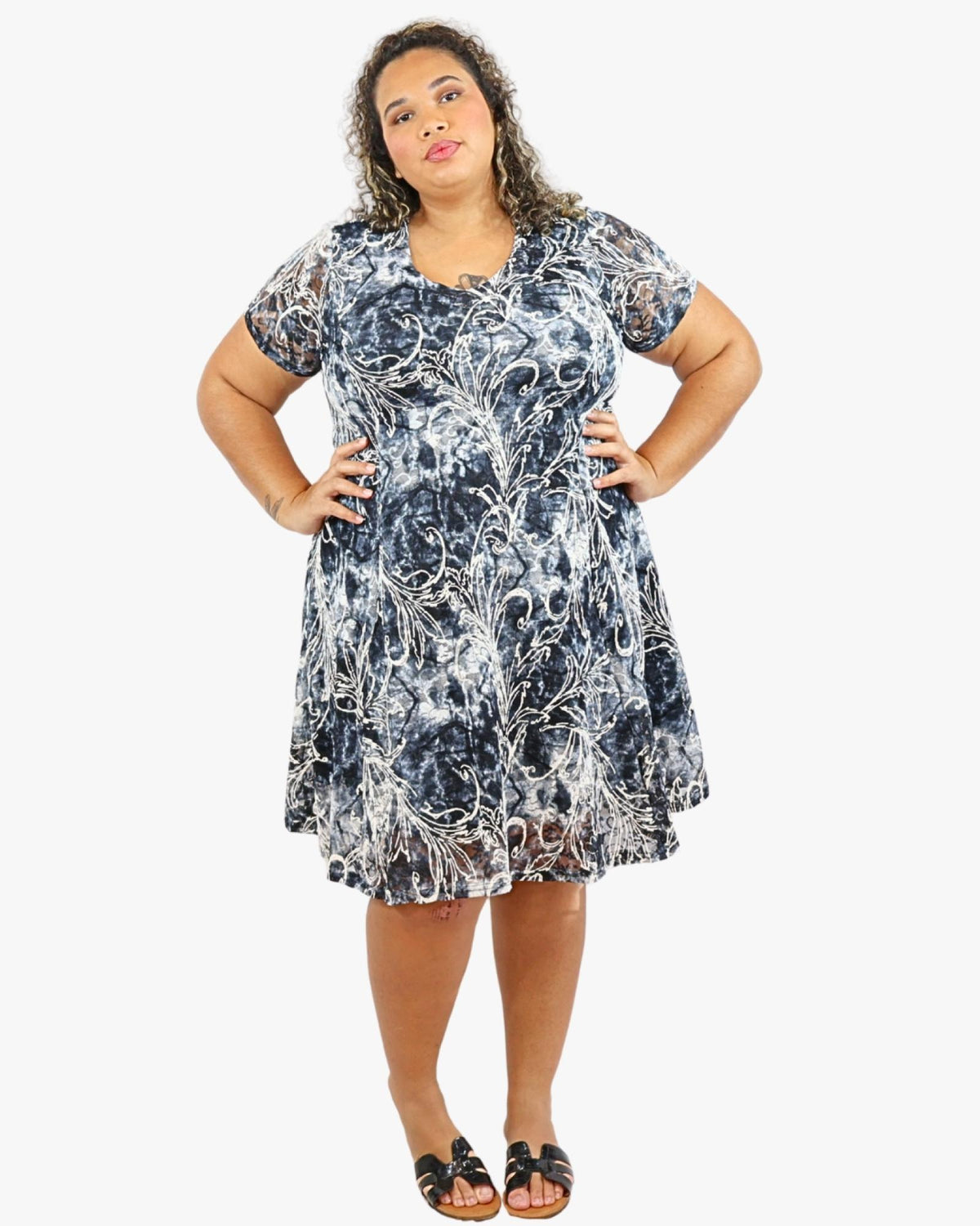 robe casual Tracy taille 46-48 au 54-56 - Santa Mode - vue 3