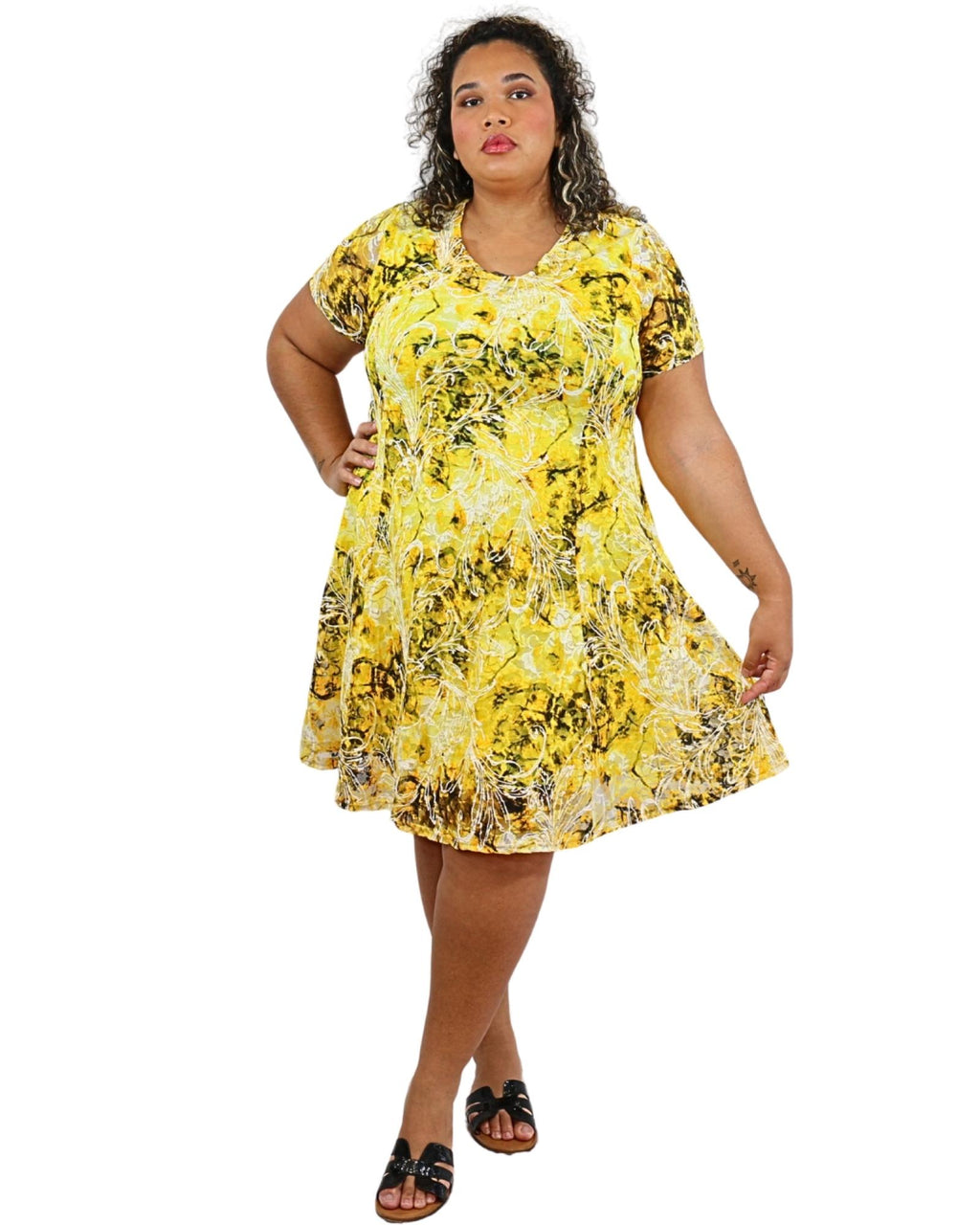 Robe casual Tracy taille du 46 au 56 - Santa Mode - vue 3