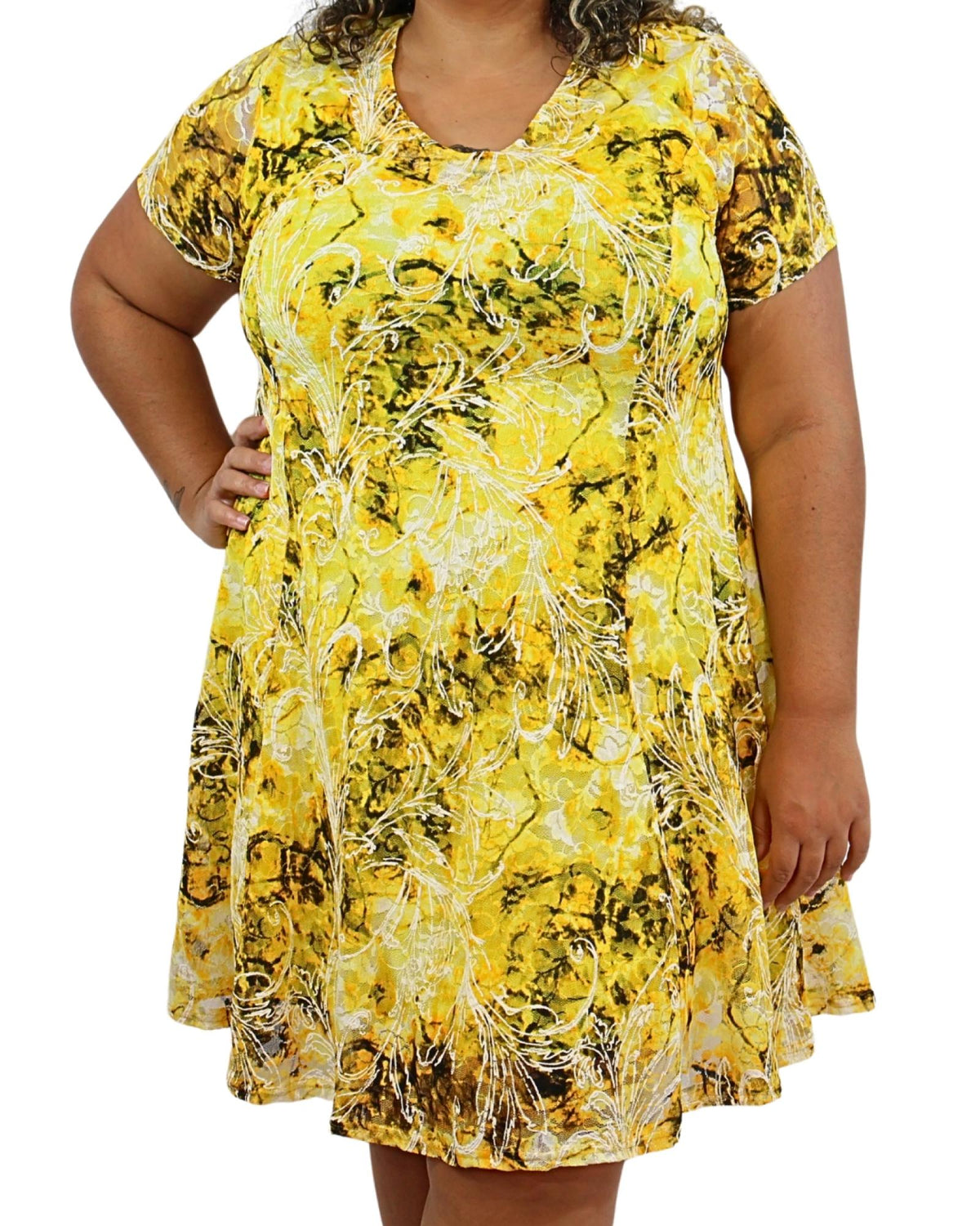 Robe casual Tracy taille du 46 au 56 - Santa Mode - vue 4