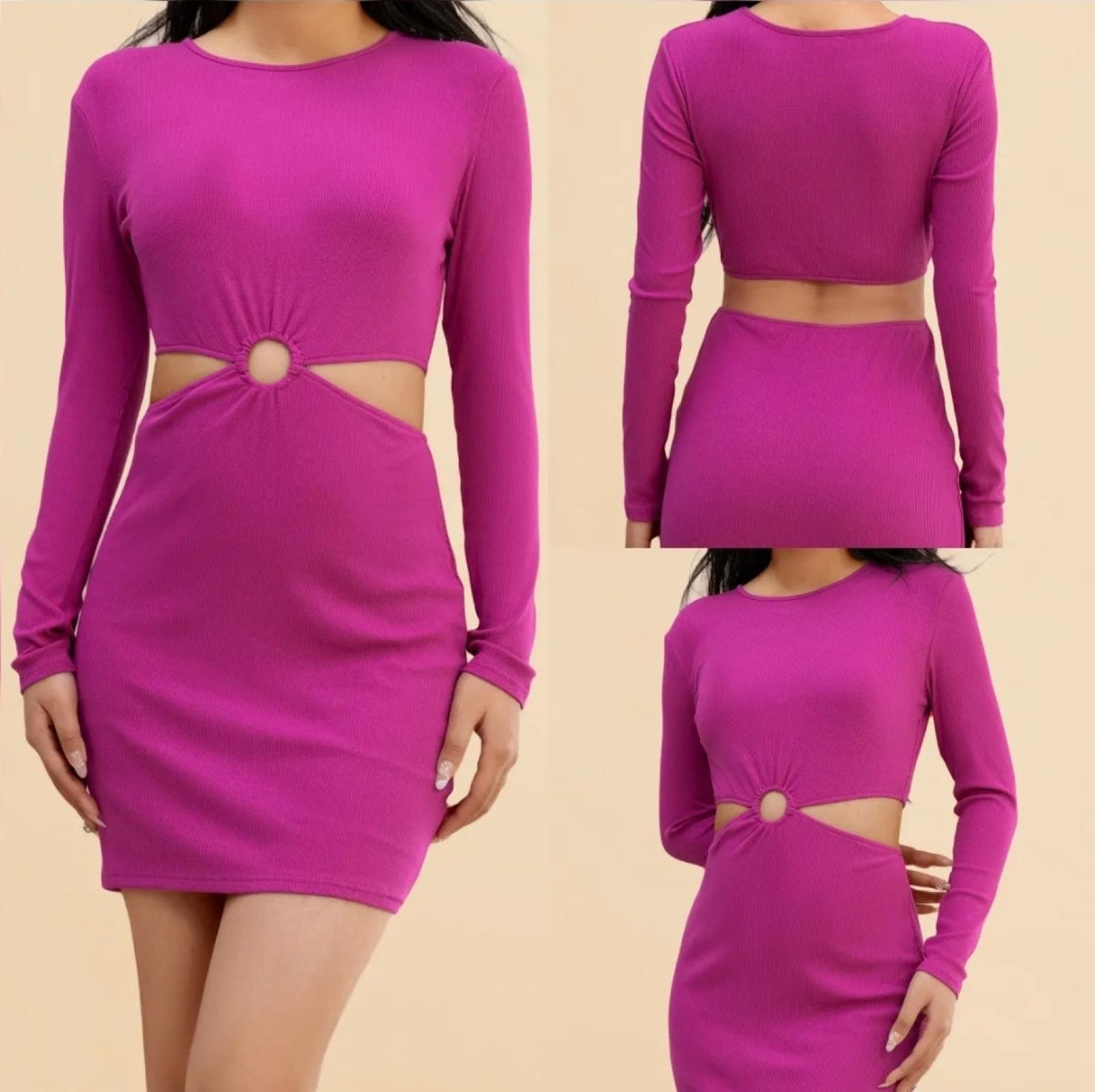 Robe fuchsia Modèle Alina - Santa Mode