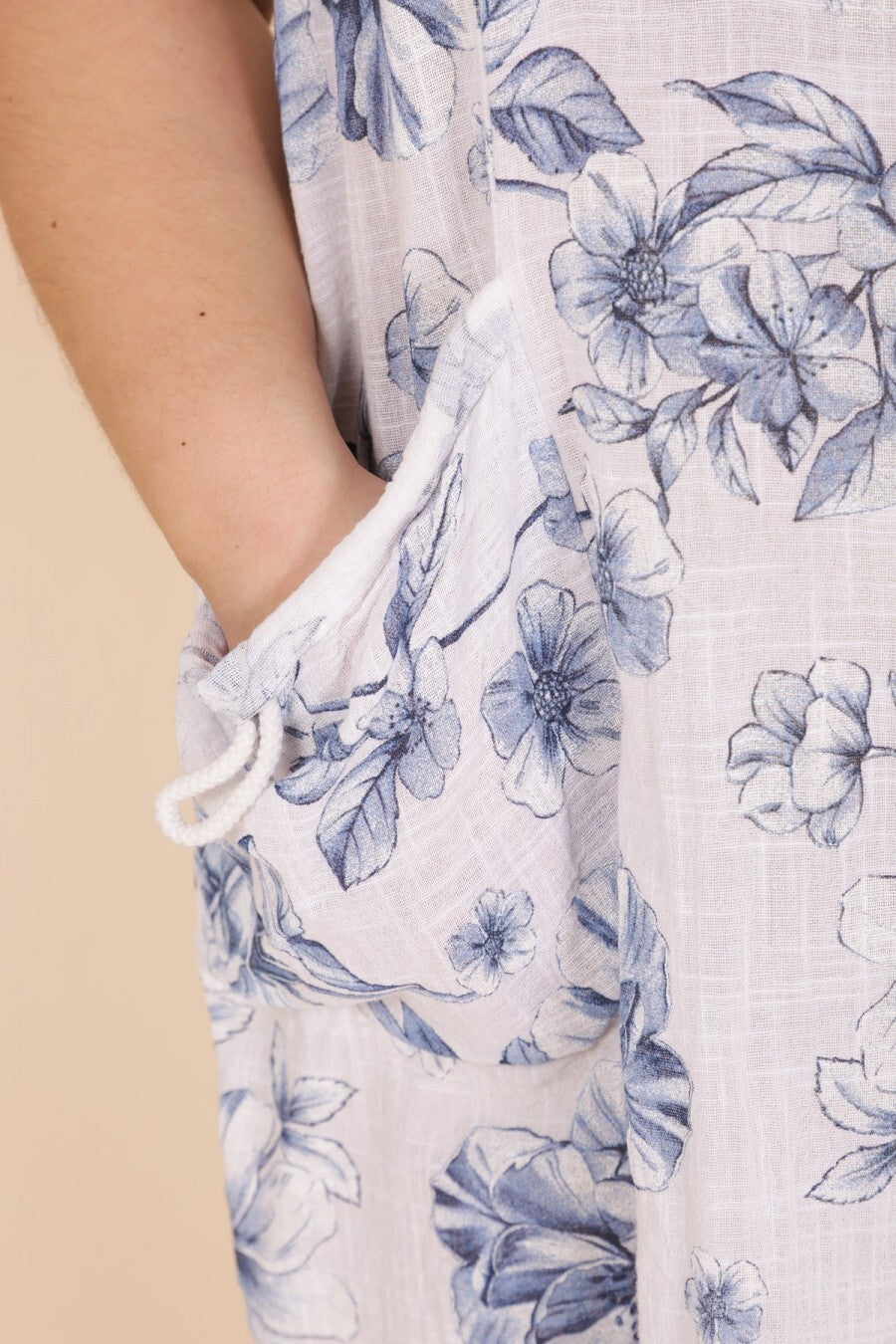 Robe grandes tailles imprimé floral Modèle Tarente - Santa Mode - vue 4