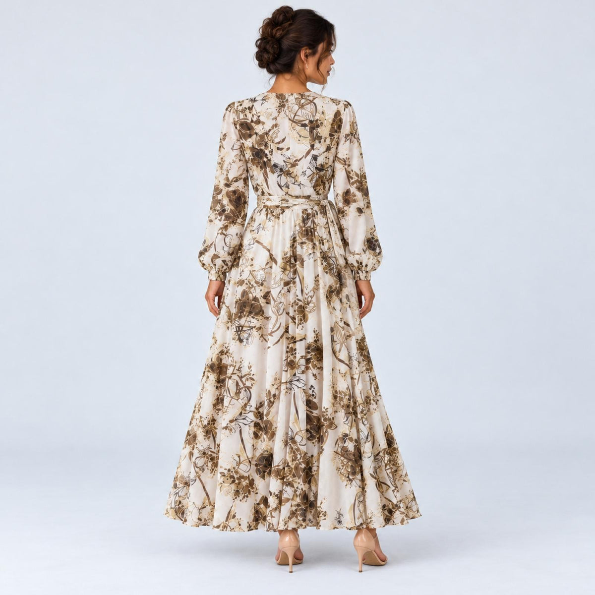 Robe grandes tailles longue évasée Modèle Romy - vue 2