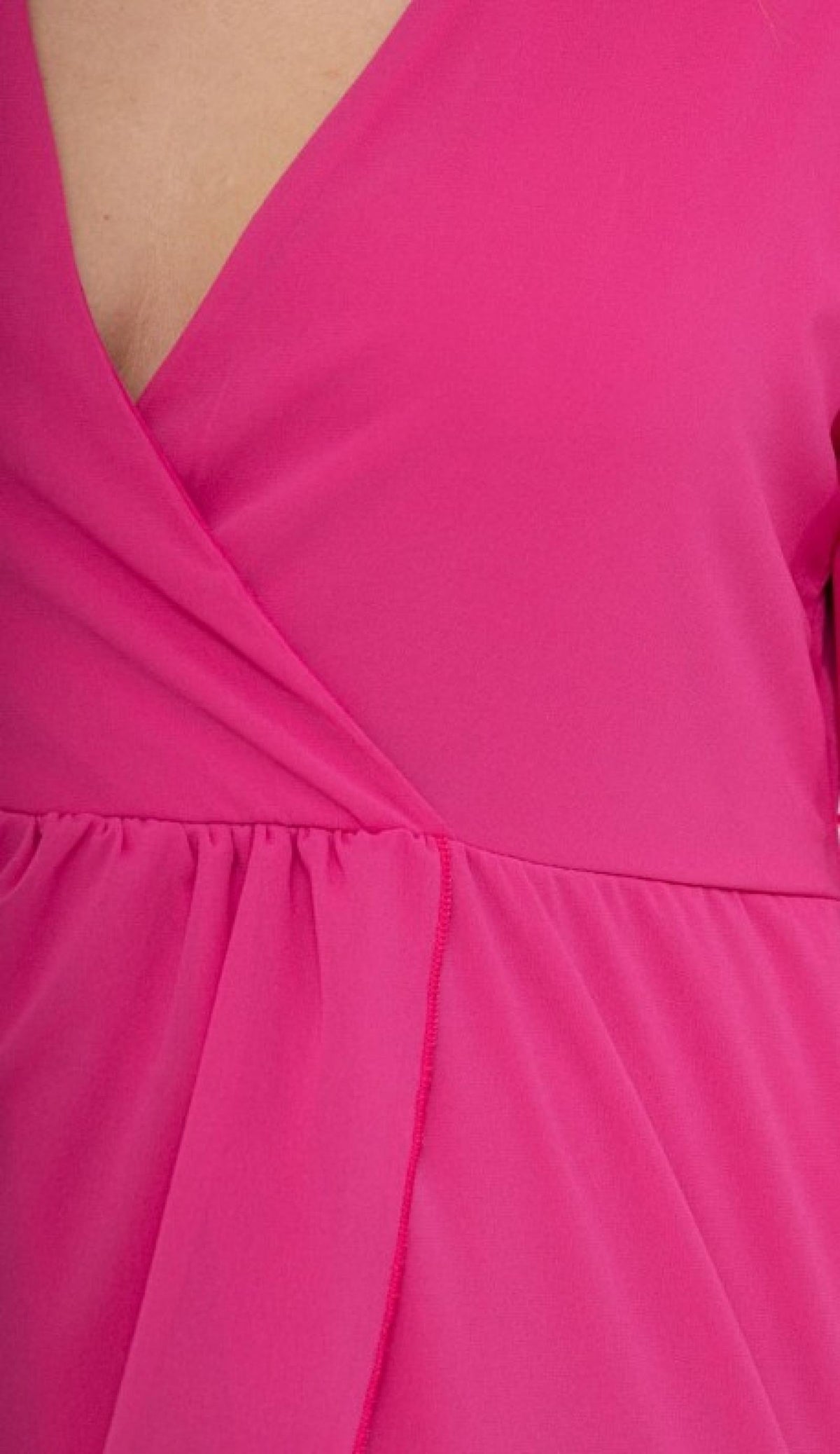 Robe grandes tailles longue mousseline croisée Modèle Amadora - Santa Mode - vue 4