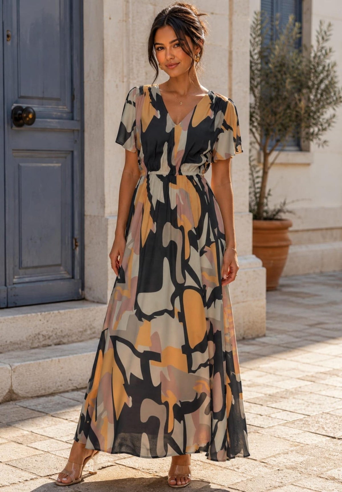 Robe imprimée Modèle Aveline