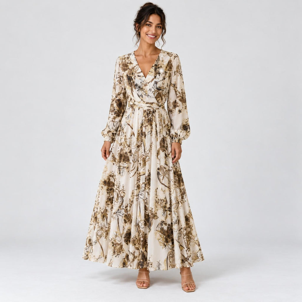 Robe longue évasée Modèle Romy - Santa Mode