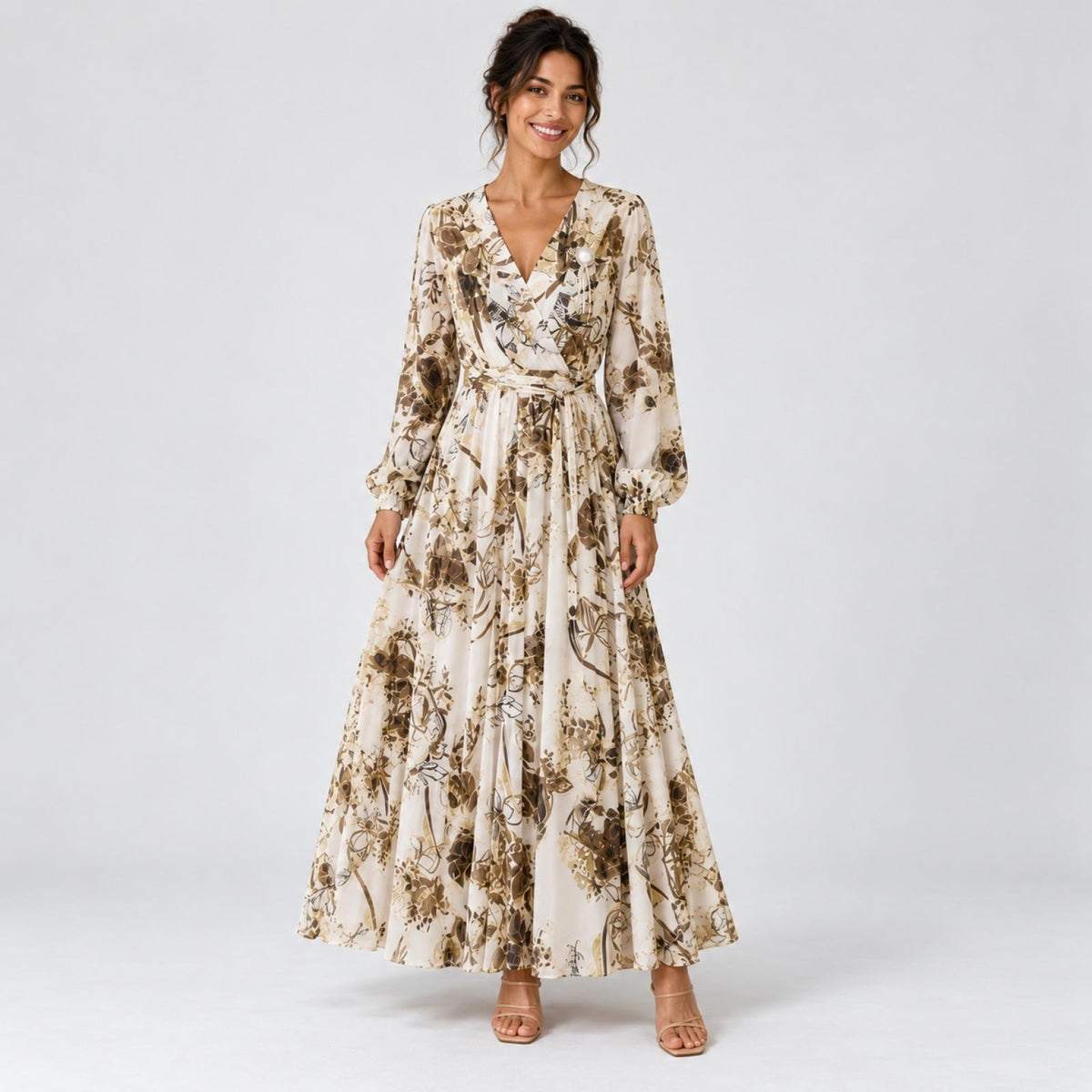 Robe longue évasée Modèle Romy - Santa Mode