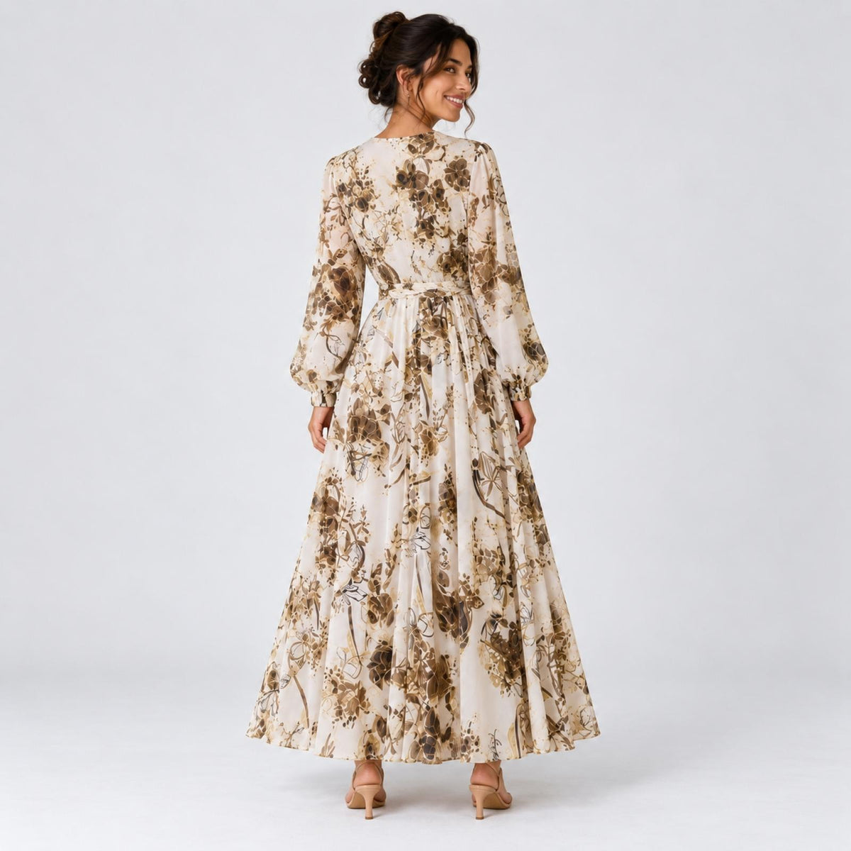 Robe longue évasée Modèle Romy - Santa Mode - vue 2
