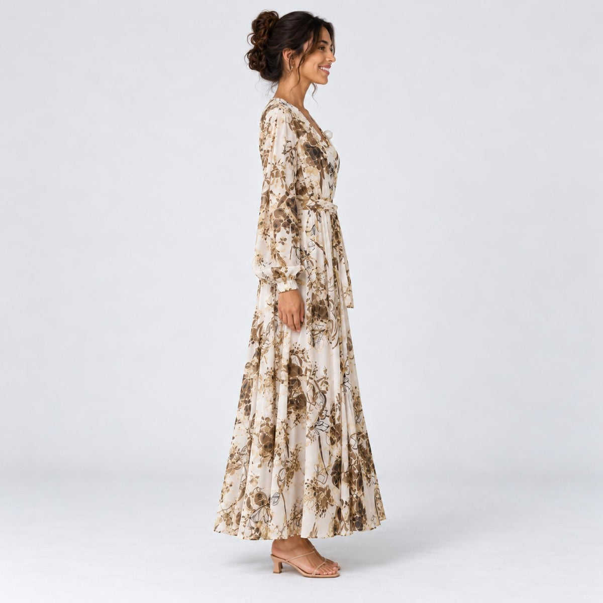 Robe longue évasée Modèle Romy - Santa Mode - vue 3