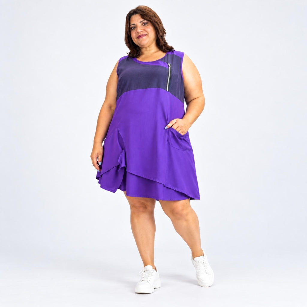 Robe sans manches effet denim Modèle Sarasota - Santa Mode