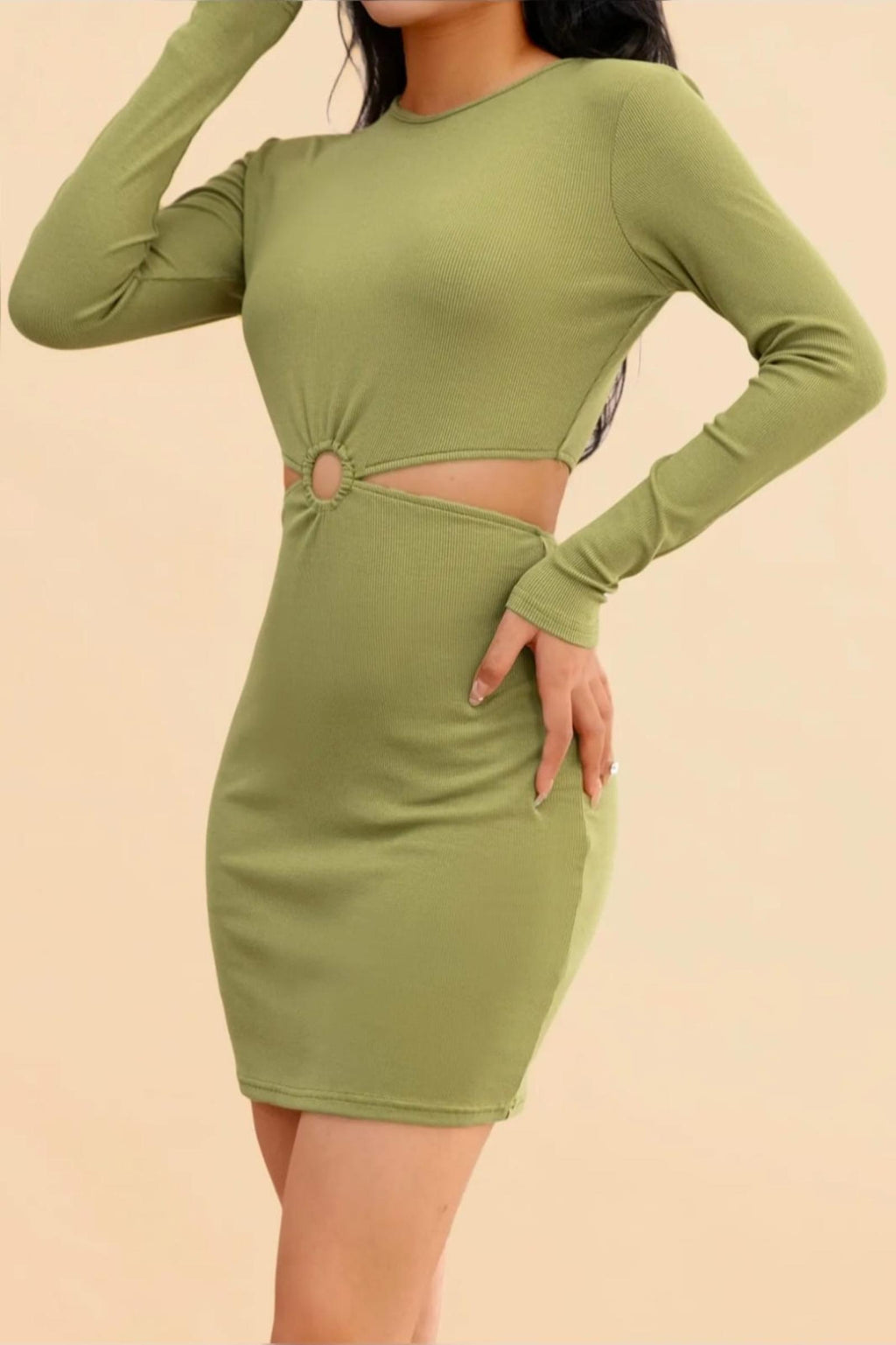Robe verte Modèle Alina - Santa Mode - vue 3