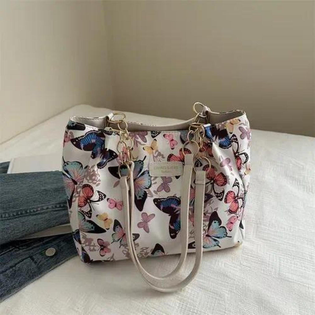 Sac à main imprimé papillon - Santa Mode