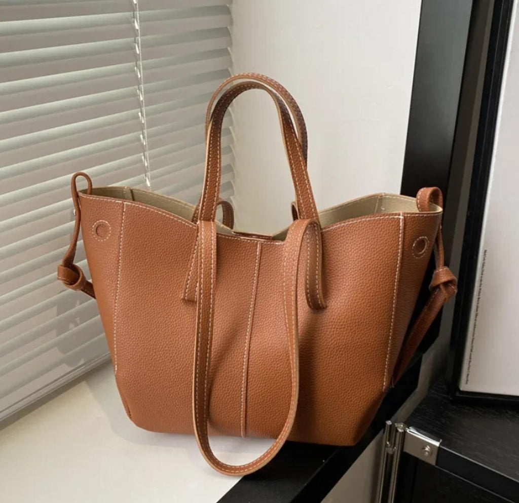 Sac camel surpiqué Tania