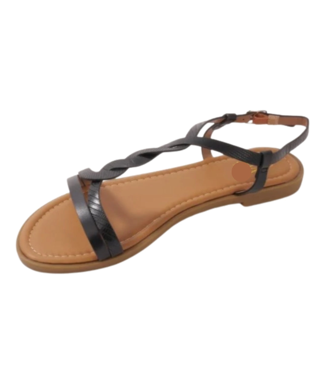 Sandales femme grandes pointures brides torsadées Modèle Tulum - vue 2