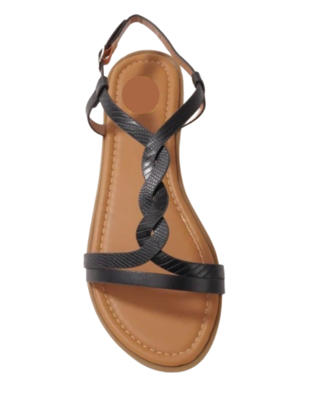 Sandales femme grandes pointures brides torsadées Modèle Tulum - vue 3